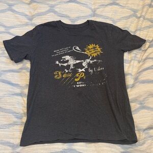 Graphic Tee with Text and Design